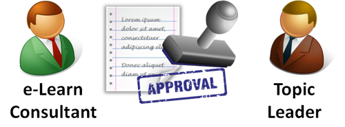 Obtain Endorsement of Storyboard, E-Learning from SME