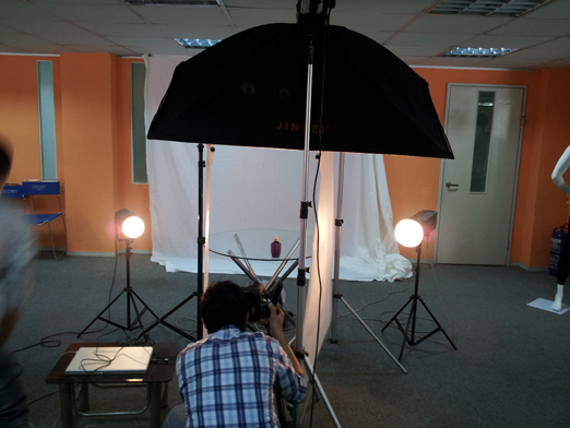 Studio setup at customer place, Professional phototaking by Appstronic