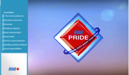 indonesia, malaysia, RHB Bank, SQ, WBT, Singapore, e-Learning, eLearning, service quality, appstronic, case study, online learning